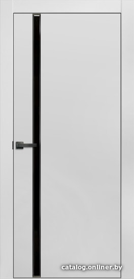 

Межкомнатная дверь Динмар Соленто 1 60x200 (белый/стекло лакобель темный)