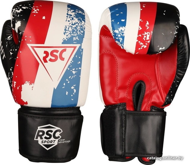 

Перчатки для бокса RSC Sport Hit PU SB-01-146 (10 oz, белый/красный/синий)