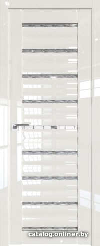 

Межкомнатная дверь ProfilDoors 76L 50x200 (магнолия люкс, стекло дождь белый)