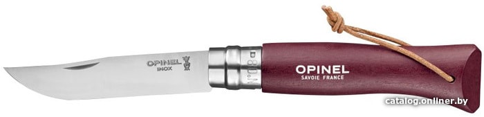 

Складной нож Opinel N°8 Trekking темляк (бордовый)