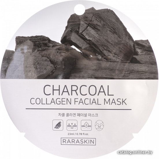 

Raraskin Charcoal collagen Facial mask 23 мл