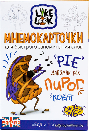 

Развивающая игра Like Look Мнемокарточки Еда и продукты
