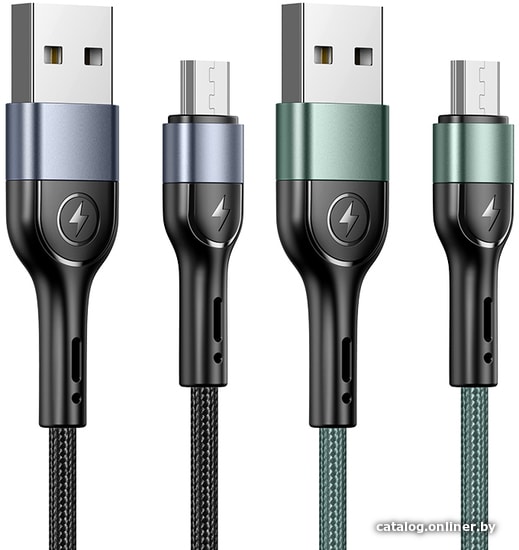 

Кабель Usams U55 MicroUSB US-SJ450 (зеленый)