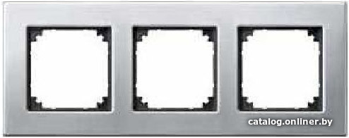 

Рамка Schneider Electric Merten System M MTN403360 (платина/серебро)