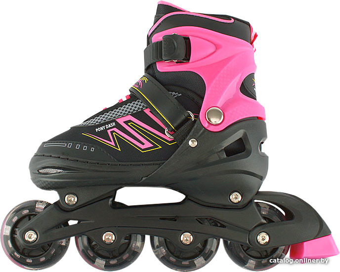 

Роликовые коньки Darvish DV-S-19M (р. 35-38, черный/розовый)