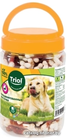 

Лакомство для собак Triol Косточки кальцинированные с уткой (450 г)