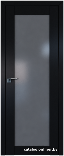 

Межкомнатная дверь ProfilDoors 2.19U 60x200 (черный матовый, стекло графит)