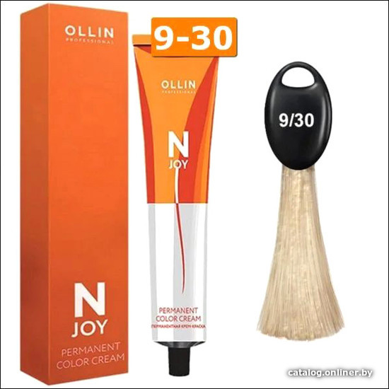 

Крем-краска Ollin Professional N-Joy Color Cream 9/30 блондин золотистый 100 мл