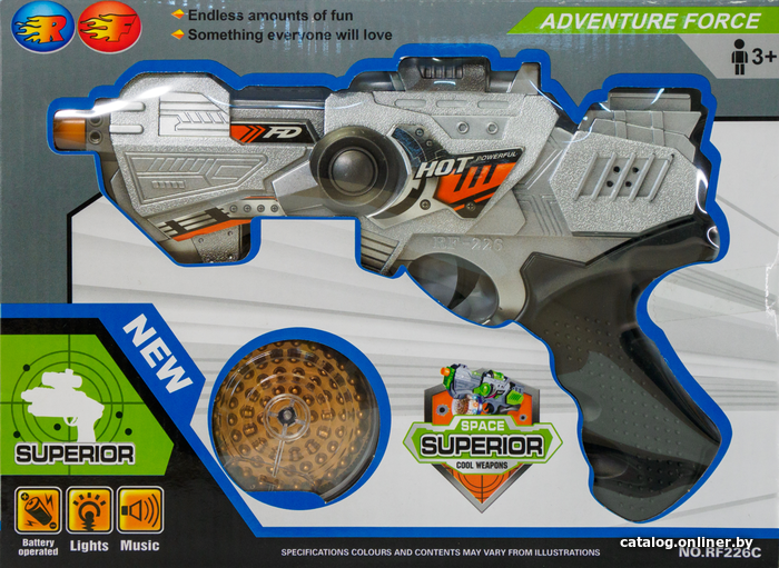 

Бластер игрушечный Bolalar RF226C (в ассортименте)