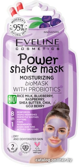 

Eveline Cosmetics Маска для лица Power Shake Mask увлажняющая Bio 10 мл