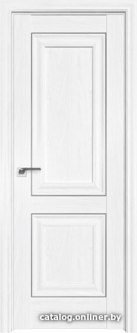 

Межкомнатная дверь ProfilDoors 27X 60x200 (пекан белый/молдинг серебро)