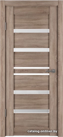 

Межкомнатная дверь IstokDoors Горизонталь-11 ДЧ 90x200 (спил седой/светлое стекло)