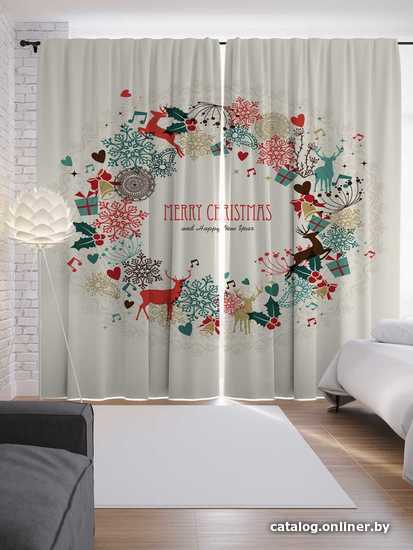 

Комплект штор JoyArty С новым годом и Рождеством 1.45x2.65 м p_37166_145x265 (2 шт)