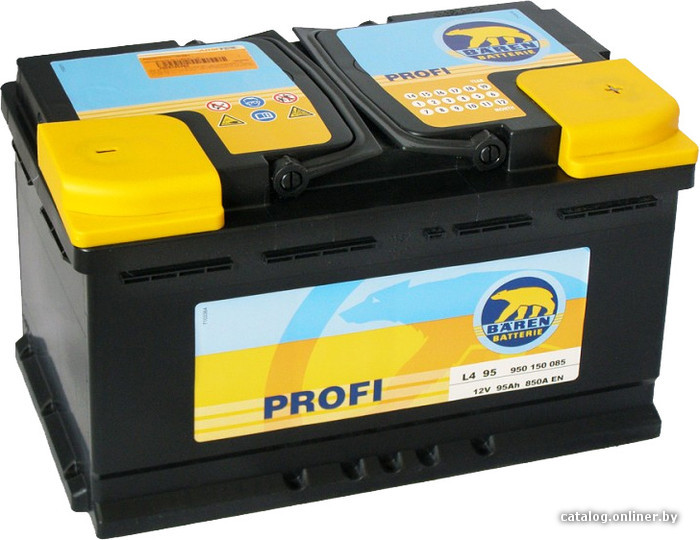 

Автомобильный аккумулятор Baren Profi 950 150 085 (95 А·ч)