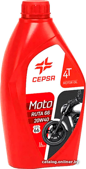 

Моторное масло CEPSA Moto 4T Ruta 66 20W-40 1л
