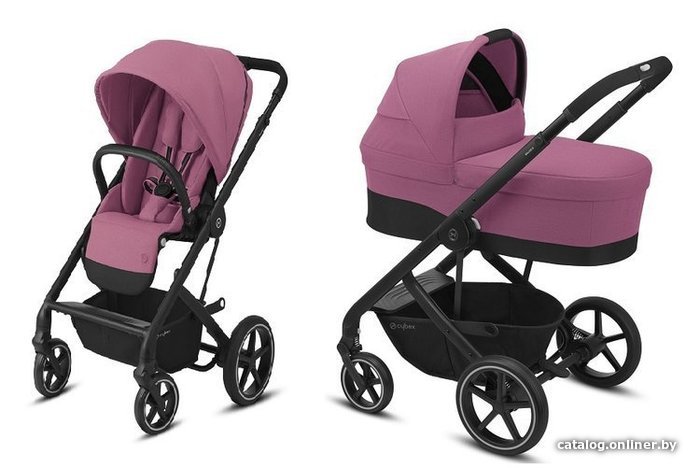 

Универсальная коляска Cybex Balios S Lux 2020 (2 в 1, черная рама, magnolia pink)