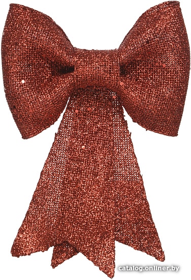

Елочная игрушка Albero Di Natale Бант 2.5х12х14 см 517499 (красный)