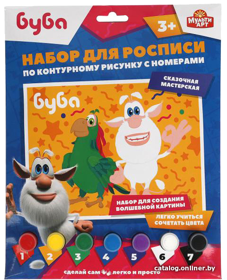 

Картина по номерам MultiArt Буба 100CANV17X23-B2