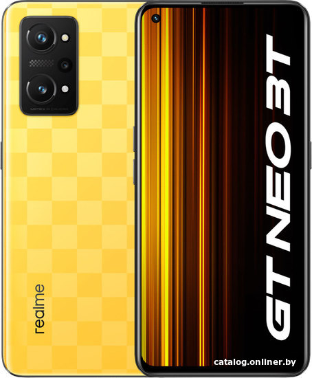 

Смартфон Realme GT Neo 3T 80W 8GB/128GB индийская версия (желтый)