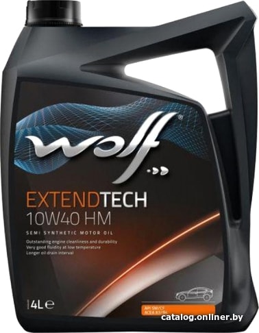 

Моторное масло Wolf ExtendTech 10W-40 HM 4л