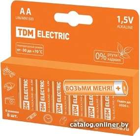 

Батарейка TDM Electric AA 8 шт. SQ1702-0009