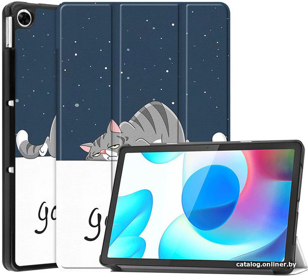 

Чехол для планшета JFK Smart Case для Realme Pad (спящий кот)