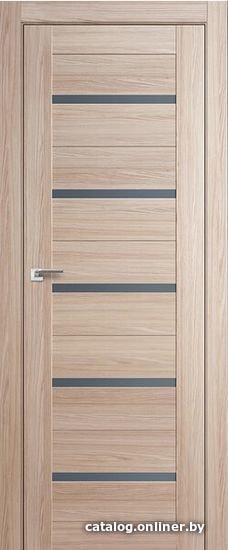 

Межкомнатная дверь ProfilDoors 7X 90x200 (капучино мелинга/стекло графит)