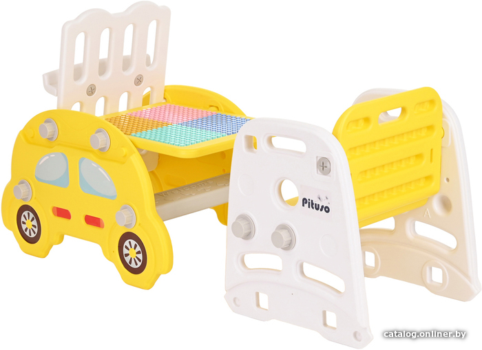 

Игровой стол Pituso UN-M02 с конструктором (желтый)