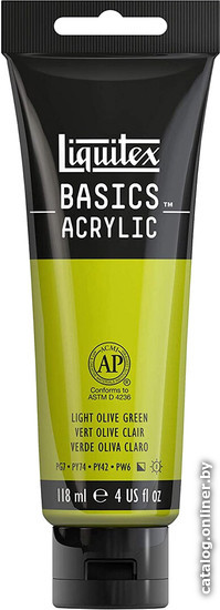 

Акриловая краска Liquitex Basics 1046218 (118 мл, оливковый светлый)