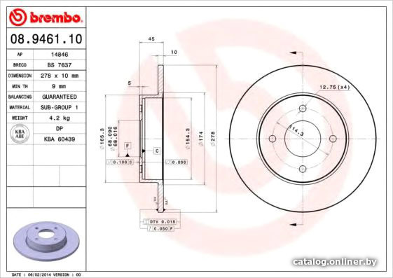 

Brembo 08946110