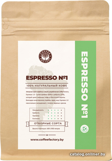 

Кофе Coffee Factory Craft Espresso 1.0 молотый 500 г