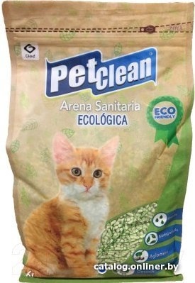 

Наполнитель для туалета Pet Clean Tofu Зеленый чай 6 л