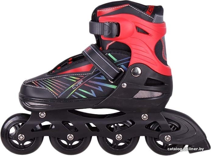 

Роликовые коньки Darvish DV-S-19L (р. 39-42, черный/красный)
