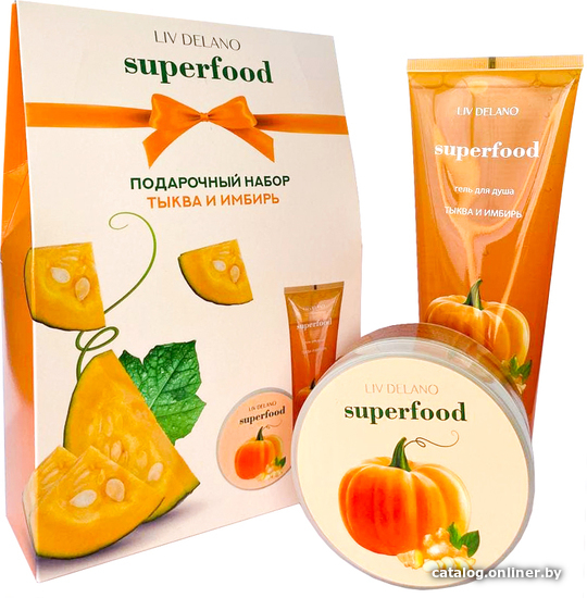 

Подарочный набор Liv Delano Superfood Тыква и имбирь Гель для душа 250 мл + Крем для тела 240 мл