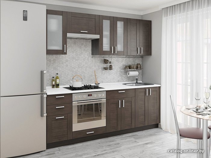 

Готовая кухня Vivat Mebel Лофт-01 (wenge veralinga)