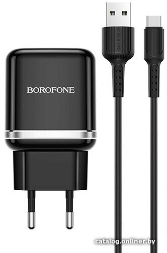 

Сетевое зарядное Borofone BA36A USB Type-C (черный)