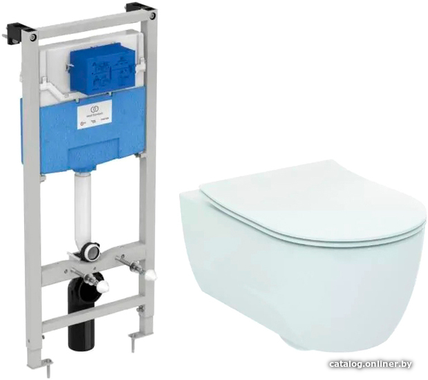 

Унитаз подвесной Ideal Standard Blend Cube T374901+T520801+R020467/M520801
