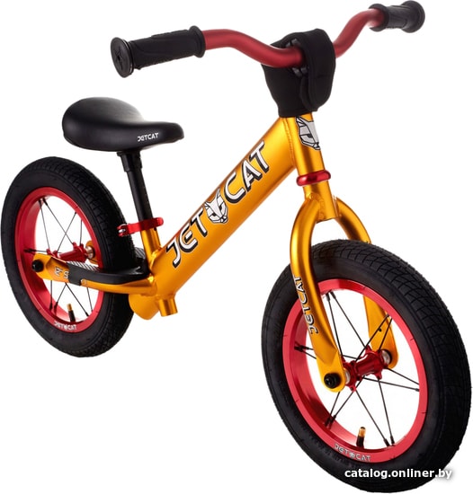 

Беговел JetCat Sport 12 Super Light Air Pro (золотистый/красный)