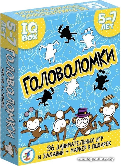 

Развивающая игра Дрофа-Медиа IQ Box. Головоломки. 5-7 лет 3565