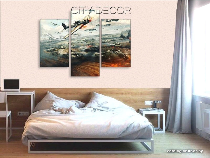 

Модульная картина Citydecor Танки 5.26 70x96 см