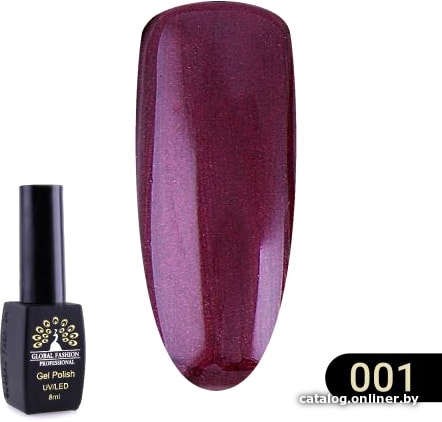 

Гель-лак Global Fashion Black Elite (тон 001) 8 мл