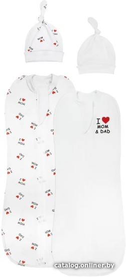 

Пеленка-кокон Amarobaby Love AB21-570L/00-68 (белый, р-р 68-74)