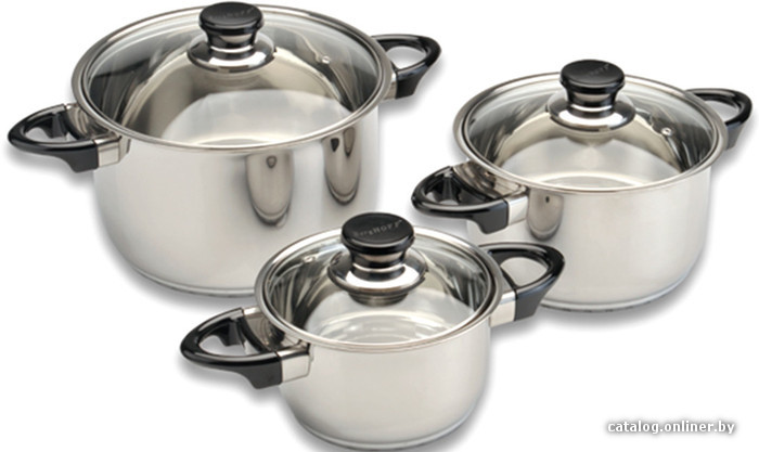 

Набор кастрюль BergHOFF Vision Premium 1112459 (6 предметов)