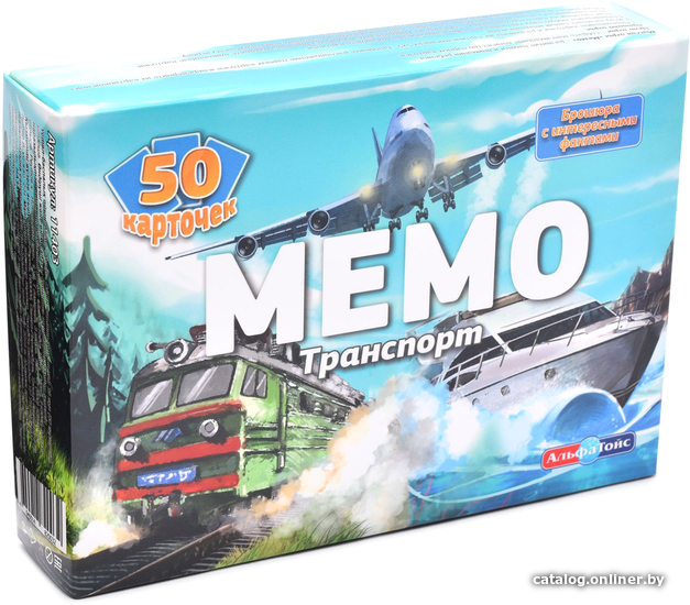 

Настольная игра АльфаТойс Мемо Транспорт