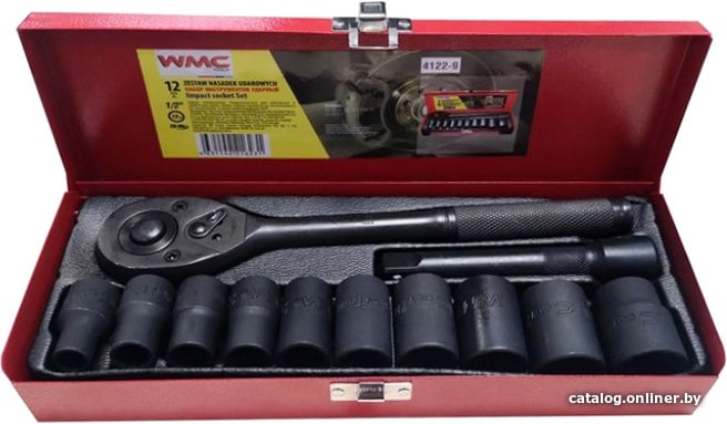 

Набор трещотка с головками WMC Tools 4122-9 (12 предметов)