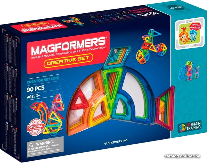 

Магнитный конструктор Magformers Креатив 90 с Фиксиками 703004