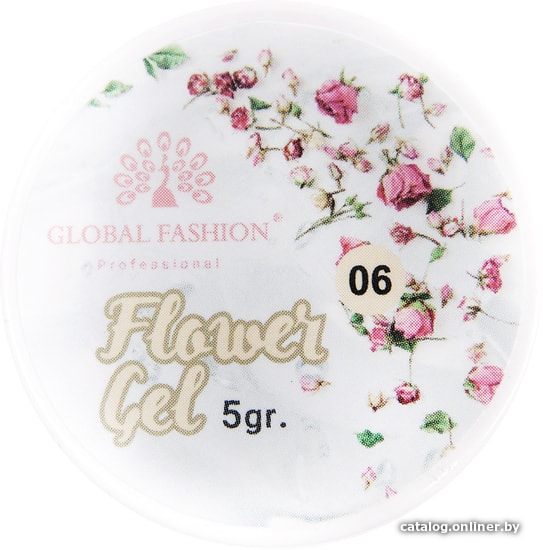 

Гель Global Fashion Flower Gel с сухоцветами (тон 06) 5 г