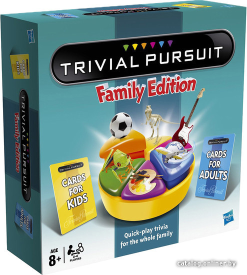 

Настольная игра Hasbro Тривиал Персьют Семейное издание (Trivial Pursuit F.E.) [73013]