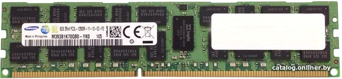 

Оперативная память Samsung 8GB DDR3 PC3-12800 M393B1K70QB0-YK0