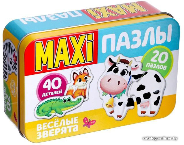 

Мозаика/пазл Puzzle Time Веселые зверята Макси-пазлы 4868651